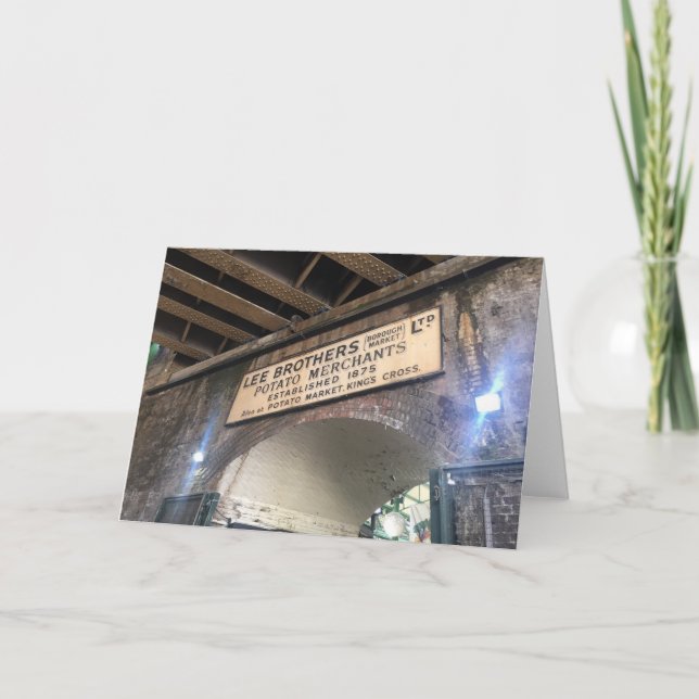 Cartão Potato Merchants Borough Market London Foto UK (Frente)