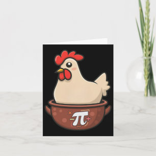 Cartão Pote De Frango Pi Engraçado Cartoon Chicken Pote P