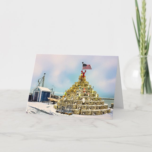 Cartão Pote de lavagante em MÃES de Plymouth (Frente)