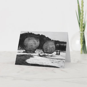 Cartão Potes de argila antigos, México do sul