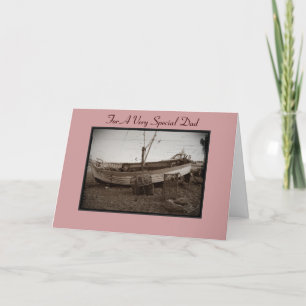 Cartão potes de lagosta de embarcações de pesca na praia