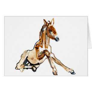 Cartão Potro do ocre