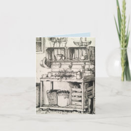 Cartão Potting Bench