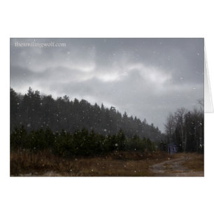 Cartão Pouca barraca da montanha