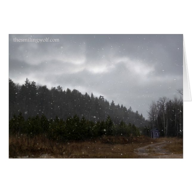 Cartão Pouca barraca da montanha (Frente Horizontal)