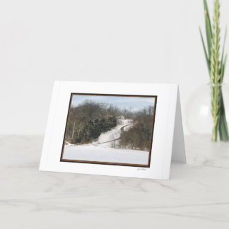 Cartão Pouca casa nas madeiras