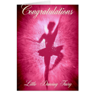 Cartão Pouca fada da dança