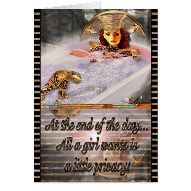 Cartão Pouca privacidade customizável (Frente)