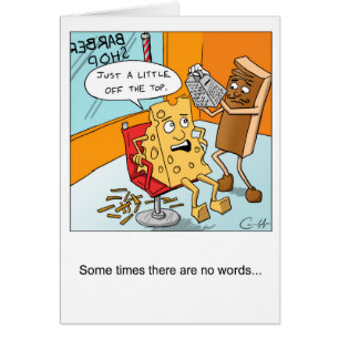 Cartão Pouco fora da parte superior