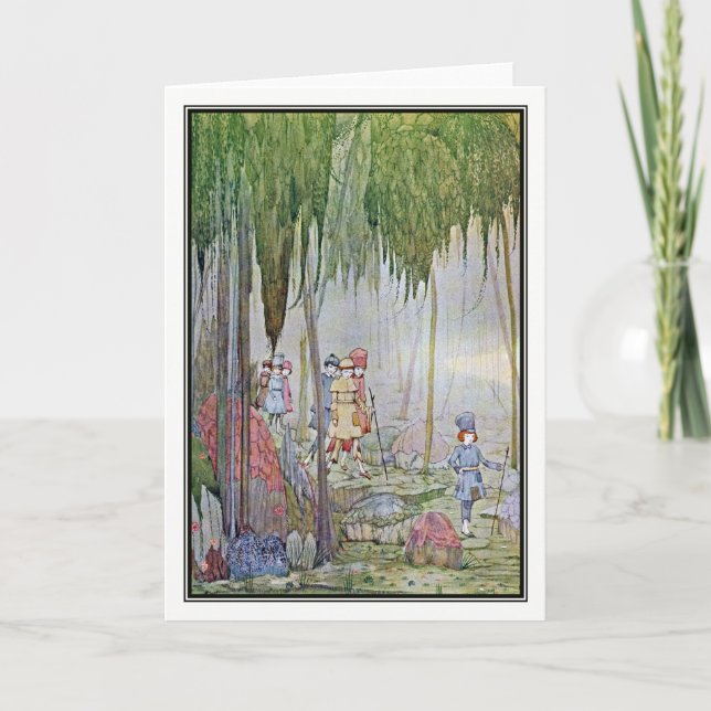 Cartão Pouco polegar por Harry Clarke (Frente)