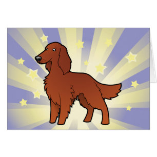 Cartão Poucos irlandês da estrela/inglês/setter de