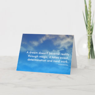 Cartão powell success quote