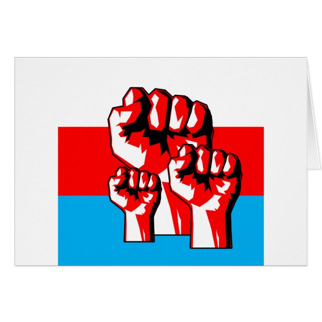 Cartão Power Fist (Frente Horizontal)