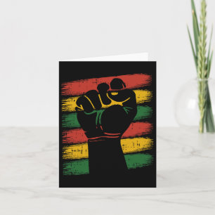 Cartão Power Fist Junécimo Legal Orgulho Melanin Africano