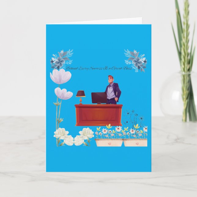 Cartão Power of leadership azure (Frente)