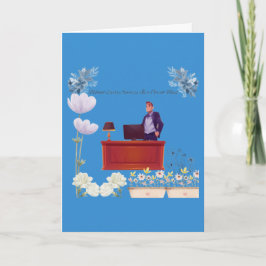 Cartão Power of leadership cerulean