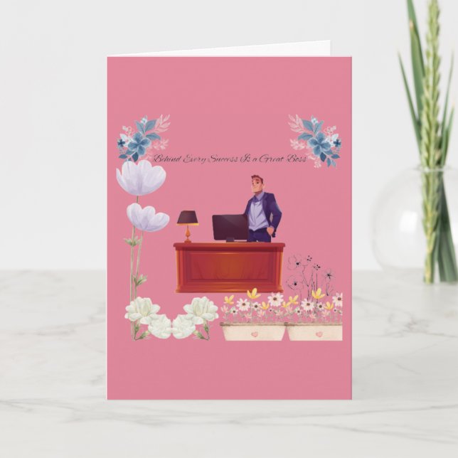 Cartão Power of leadership rose (Frente)