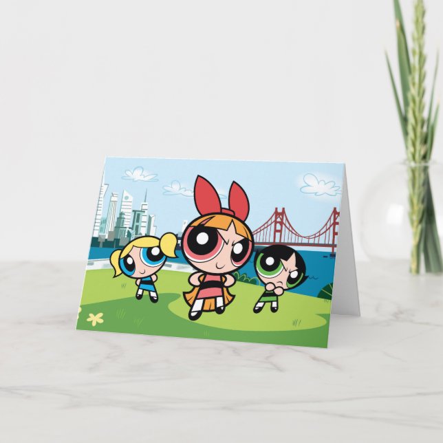 Cartão Powerpuff Girls Super Fierce (Frente)