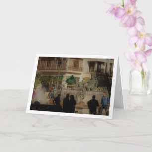 Cartão Praça da Virgem, Valência, Espanha