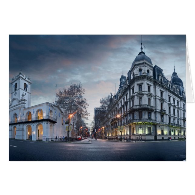 Cartão Praça Plaza De Mayo (Frente Horizontal)