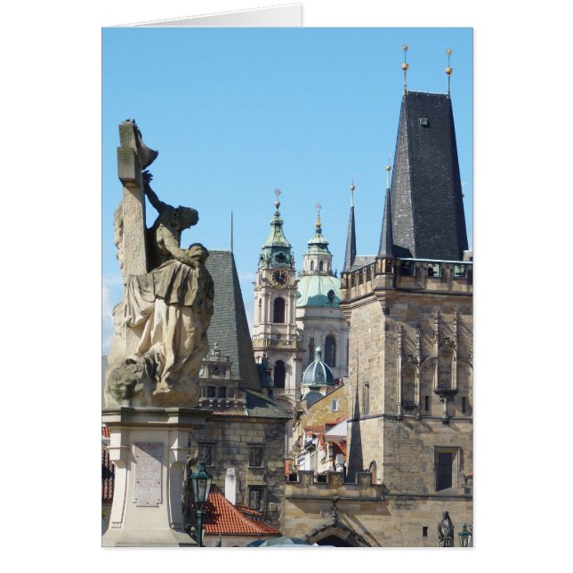 Cartão Praça Velha da Cidade, Praga, República Checa (Frente)
