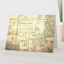 Pradaria grande, mapa do vintage de TX