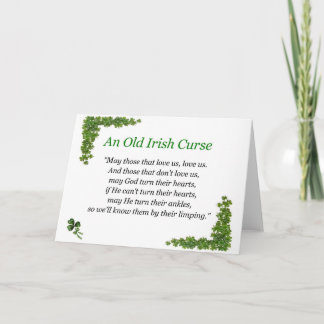 Cartão praga irlandesa