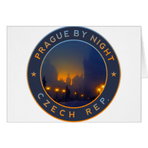 Cartão Praha da Noite