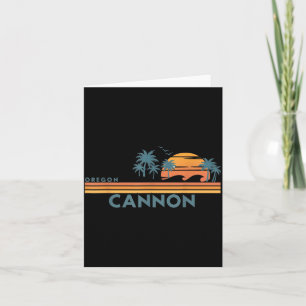 Cartão Praia Cannon Oregon Férias de Verão Vintage 70s