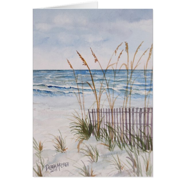 Cartão Praia da ilha de Anna Maria (Frente)