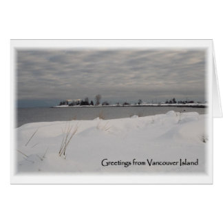 Cartão Praia da neve