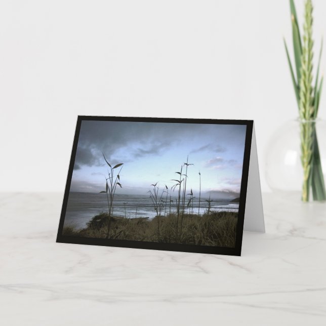 Cartão Praia de bambu (Frente)