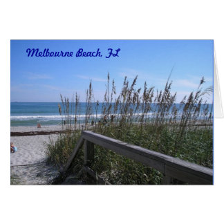 Cartão Praia de Melbourne, FL
