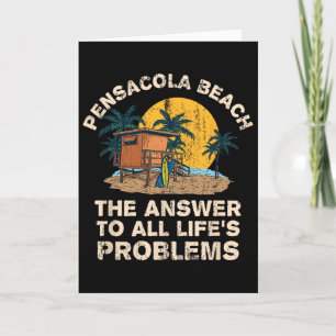 Cartão Praia de Pensacola Resposta Para Todos os Problema