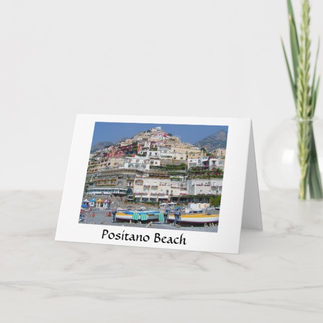 Cartão Praia de Positano (Frente)