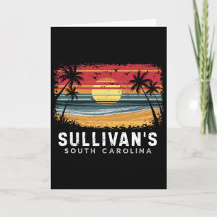 Cartão Praia de Prancha de Sullivan na Carolina do Sul