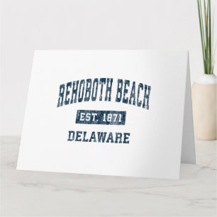 Cartão Praia de Rehoboth Delaware DE Design de Esportes V