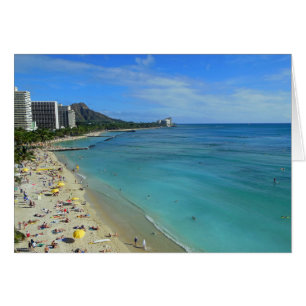Cartão Praia de Waikiki