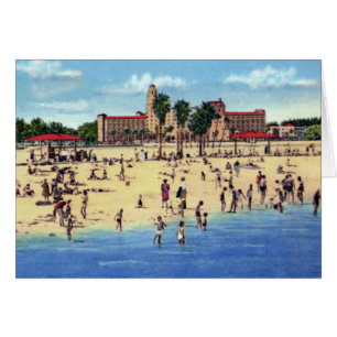Cartão Praia do hotel de parque de St Petersburg Florida