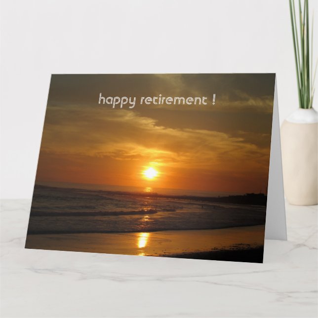 Cartão praia do sol cores grandes (Frente)