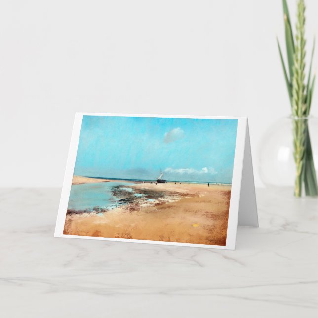 Cartão Praia em Baixo Lado (Boca do Rio), Edgar Degas (Frente)