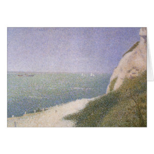 Cartão Praia em Honfleur de Georges Seurat, Arte Antigo