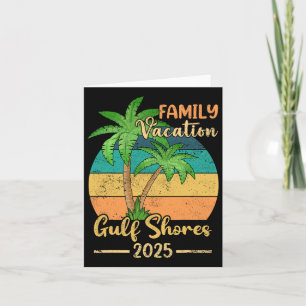 Cartão Praia Gulf Shores Alabama Férias em Família 2025 V