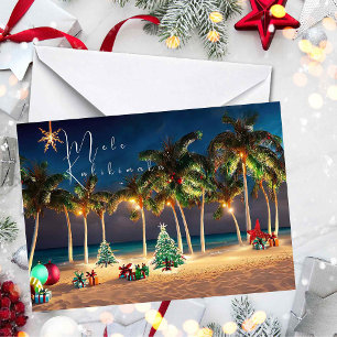 Cartão Praia Hawaiian Mele Kalikimaka