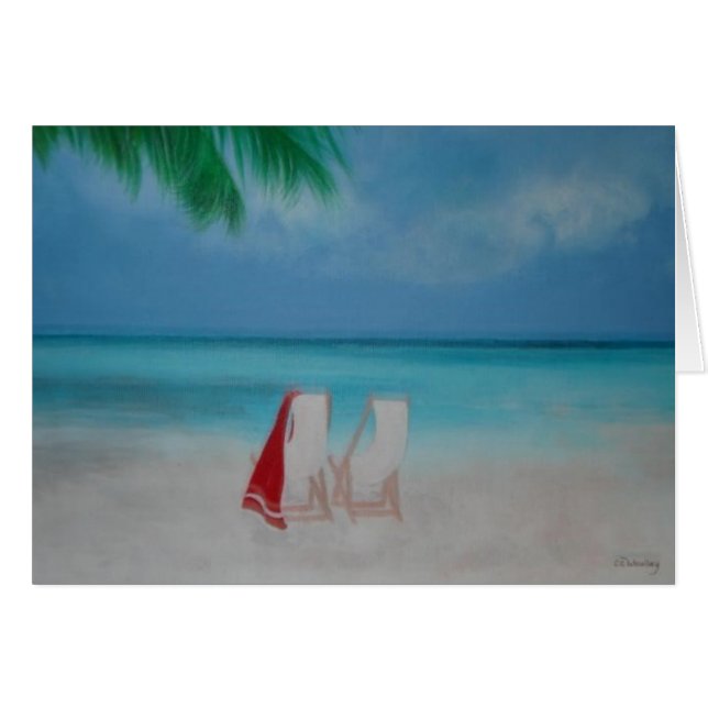 Cartão Praia ideal (Frente Horizontal)