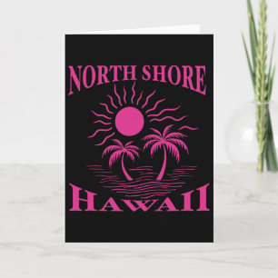 Cartão Praia Norte Oahu Havaí Lembrança Surf Havaiano