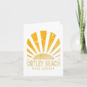 Cartão Praia Ortley Nj - Ensolarada Praia Ortley Nova Jer