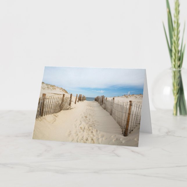 Cartão Praia quieta (Frente)