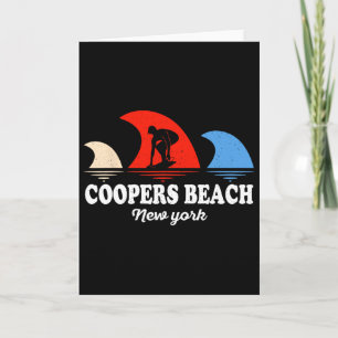 Cartão Praia Retro Coopers Nova York Surfboarding