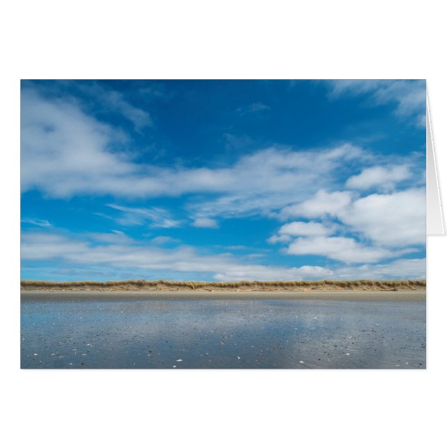 Cartão Praia Vazia (Frente horizontal)